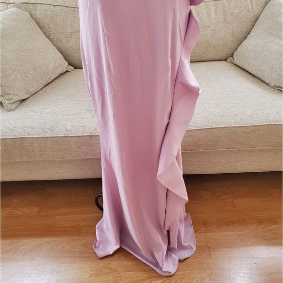 Carmen Marc Valvo Infusion Ruffle Gown sz 14 - Picture 6 of 14